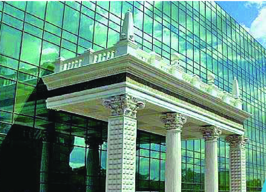 Office center at Moscow, st. Vereiskaya, foundation slab (concreted), reinforced with automatic transmission.